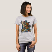 T-shirt L initial éclairé (Devant entier)