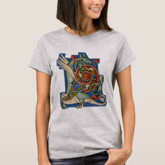 T-shirt L initial éclairé