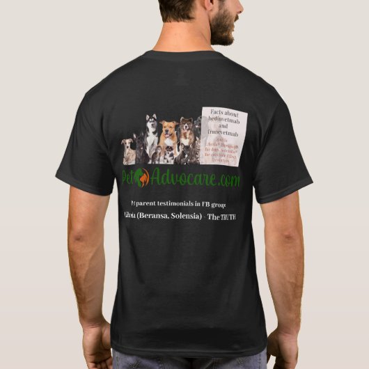 T-shirt L K*iied Mon Chien - arrière - plan sombre (Dos)