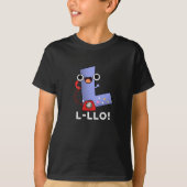 T-shirt L-llo Funny Lettre L Pun Dark BG (Devant)