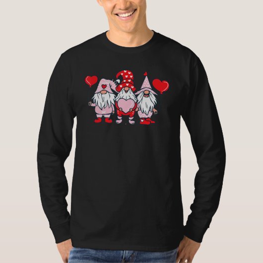 T-shirt L O V E Gnome Happy Valentineu2019s Day (Devant)