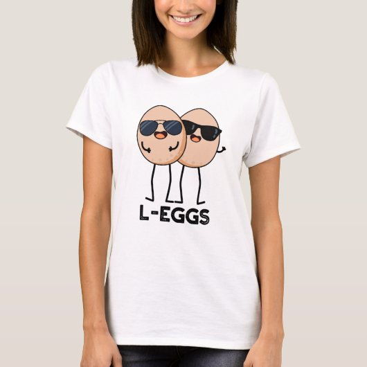 T-shirt L-OEufs Funny Egg Pun (Devant)