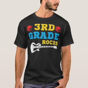 T-shirt La 3e année Rocks Guitare Retour à l'école Troisiè