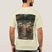 T-shirt La baignade de Capybara dans la rivière, (Dos)