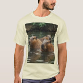T-shirt La baignade de Capybara dans la rivière, (Devant)