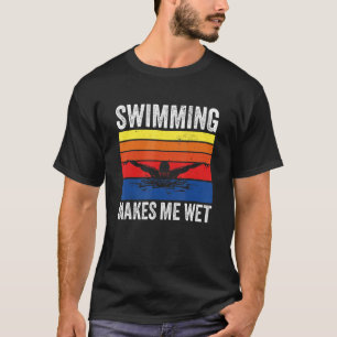 T-shirt La Baignade Rétro Me Fait Baignade Humide