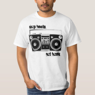 T-shirt La baisse bat pas la chemise de boombox de bombes