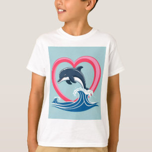 T-shirt La baleine à bec du coeur de maman