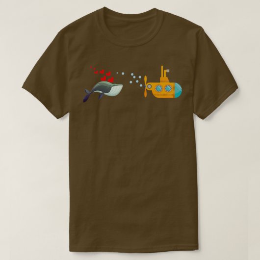 T-shirt La baleine amoureuse (Design devant)