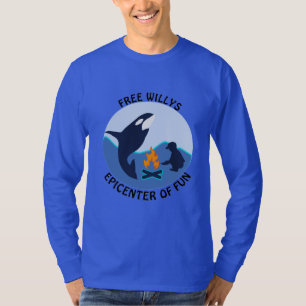T-shirt La baleine bleue de Willy le libre n'a rien sur le