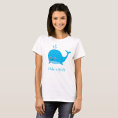 T-shirt La baleine mignonne de bébé font sensation (Devant entier)