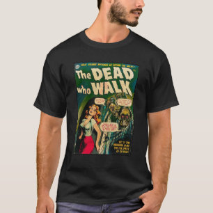 T-shirt La bande dessinée d'horreur vintage The Dead Who