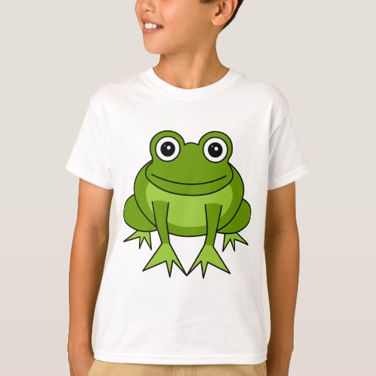T-shirt La bande dessinée mignonne de grenouille badine le (Devant)