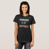 T-shirt La Barbade est mon bonheur (Devant entier)