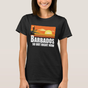 T-shirt La Barbade si chaud en ce moment Retro Travel Beac