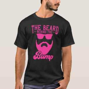 T-shirt La Barbe Derrière La Bump Hommes Nouveau Père Gros