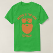 T-shirt La barbe est le nouveau pack six (Design devant)