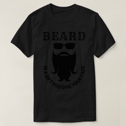 T-shirt La barbe est un cadeau que vous donnez à votre vis (Design devant)