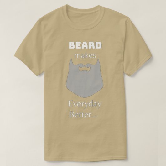 T-shirt La barbe la cultive avec fierté 4 (Design devant)