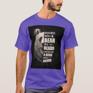 T-shirt La Barbe vintage Ne Met Jamais De Mess Avec Un Our