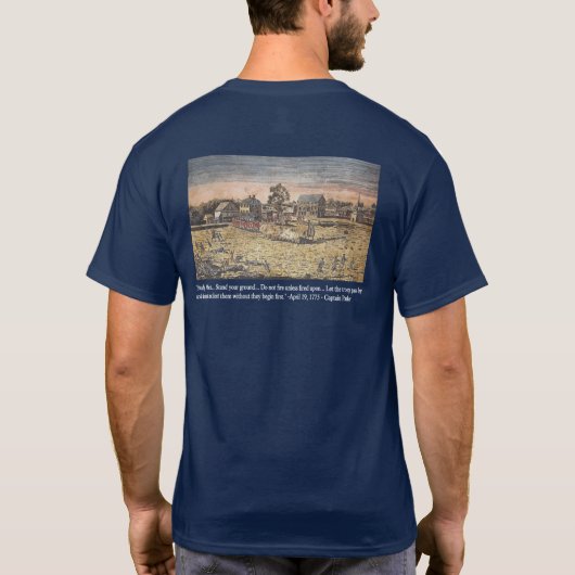 T-shirt La bataille de Lexington (Dos)