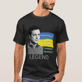 T-shirt La bataille est ici Le Président ukrainien Zelensk