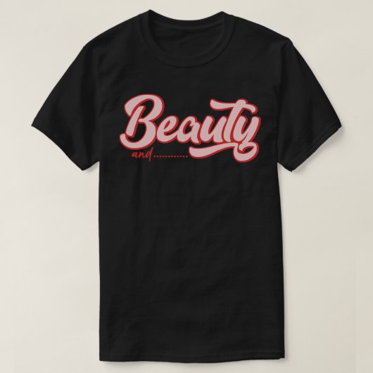 T-shirt La beauté et la barbe (Design devant)