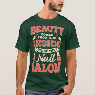 T-shirt La Beauté Provient De L'Intérieur À L'Intérieur Du