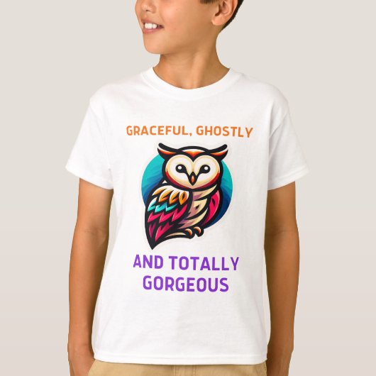 T-shirt La beauté silencieuse de Bran Owl Nature (Devant)