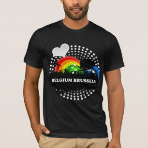 T-shirt La Belgique fruitée mignonne Bruxelles