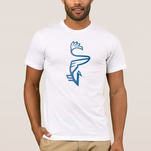 T-shirt La BERD bleue de Vanwizle (Devant)