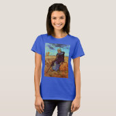 T-shirt La Bergère (après Millet) par Vincent van Gogh (Devant entier)