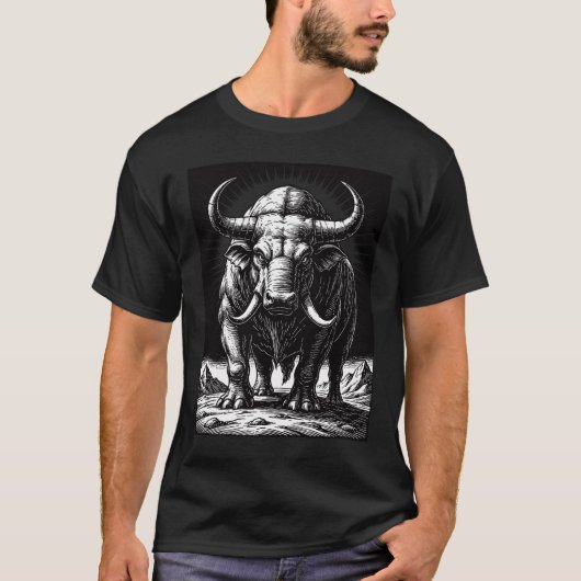 T-shirt La Bête Primordiale Béhémoth (Devant)