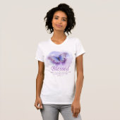 T-shirt La Bible chrétienne des femmes Verse Papillon : Bé (Devant entier)