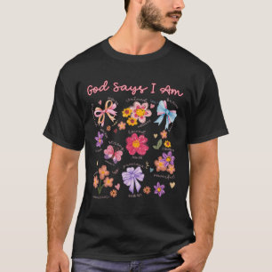 T-shirt La Bible Chrétienne Verse Dieu Dire Je Suis Femmes