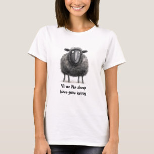 T-shirt La Bible Écriture Les moutons sont partis Astrium