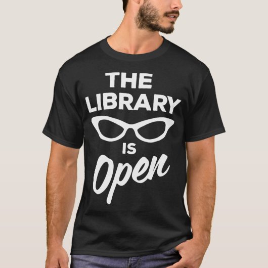 T-shirt La bibliothèque est Open Drag Queen (Devant)