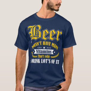 T-shirt La bière a besoin de plus de vitamines
