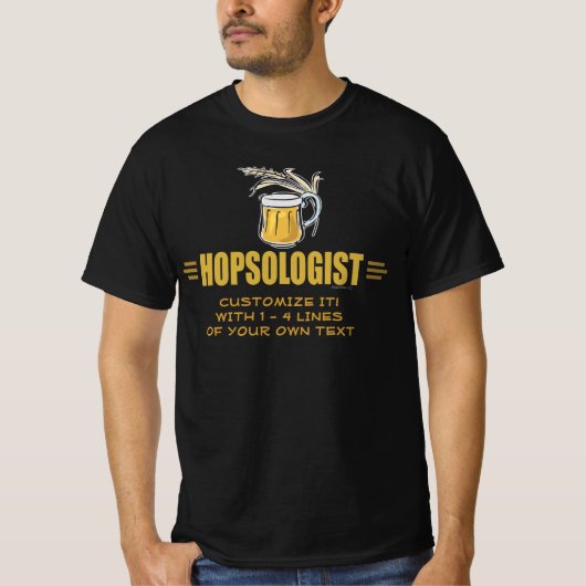 T-shirt La bière drôle (Devant)