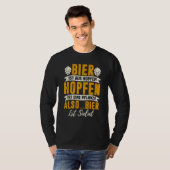 T-shirt La bière est salée Bière Hops (Devant entier)