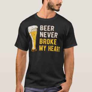 T-shirt La bière ne me brise jamais mon coeur III
