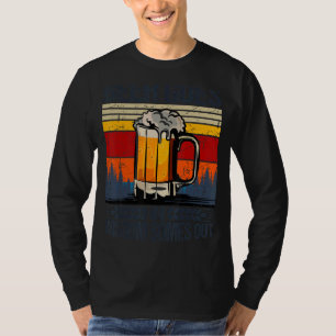 T-shirt La Bière Va Dans La Sagesse Sorte
