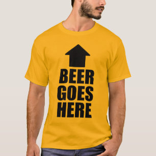 T-SHIRT LA BIÈRE VA ICI