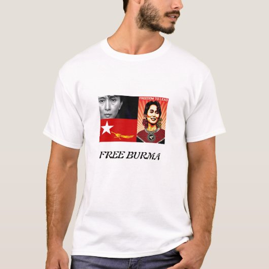 T-SHIRT LA BIRMANIE LIBRE (Devant)
