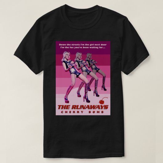 T-shirt LA Bombe À Cerisier DE RUNAWAYS (Design devant)
