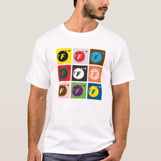 T-shirt La bombe x9 de F (Devant)