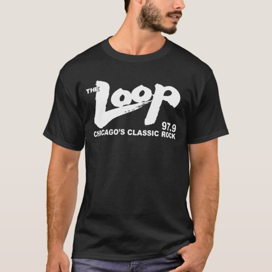 T-shirt La boucle 97,9 FM Chicago's Classic Rock (Devant)