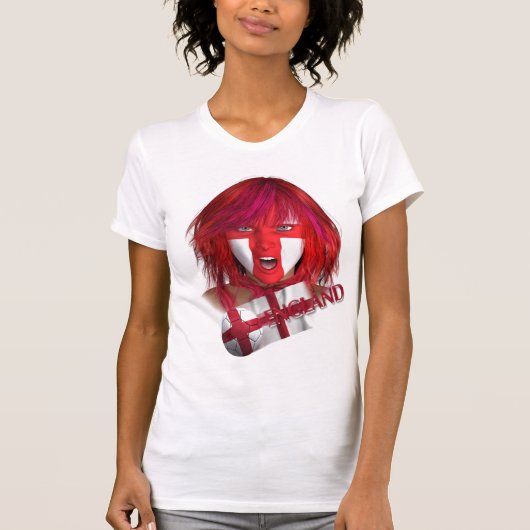 T-shirt La boule, la fille et le drapeau (Devant)