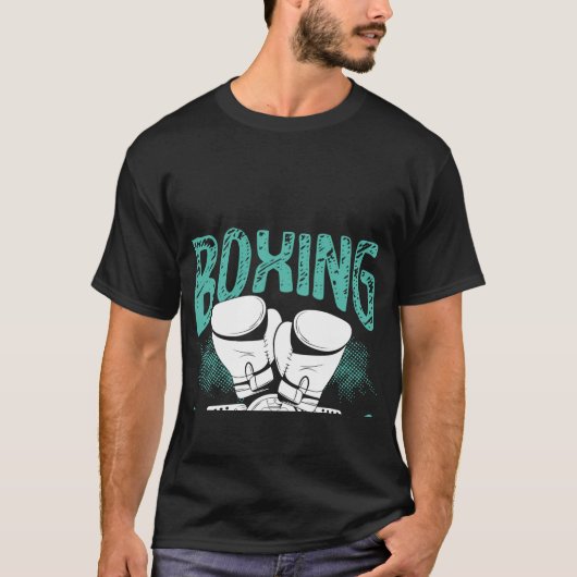 T-shirt La Boxe D'Empreinte Est Comme La Boxe Des Ciseaux (Devant)