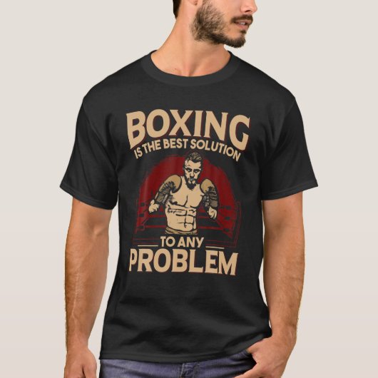 T-shirt La Boxe Est La Meilleure Solution À Tout Problème (Devant)